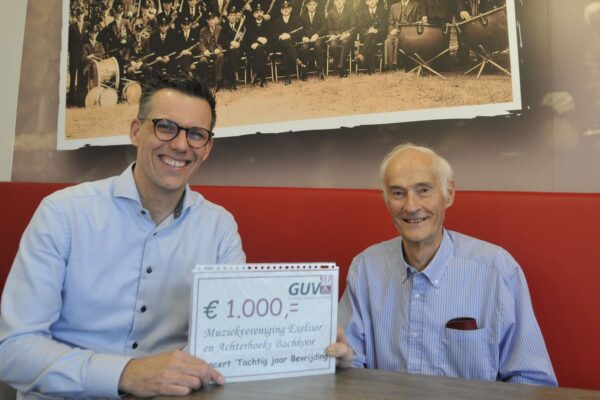 Excelsior Winterswijk en Bachkoor Achterhoek ontvangen 1.000 euro van GUV Goede Doelen Fonds